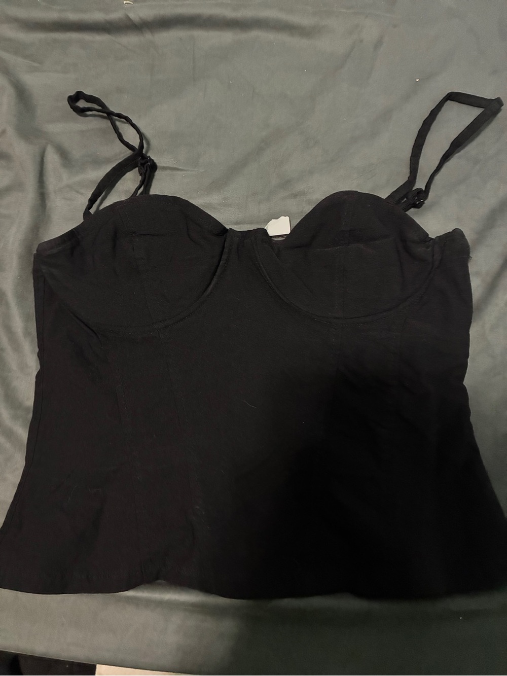 Divided Black Tank Top